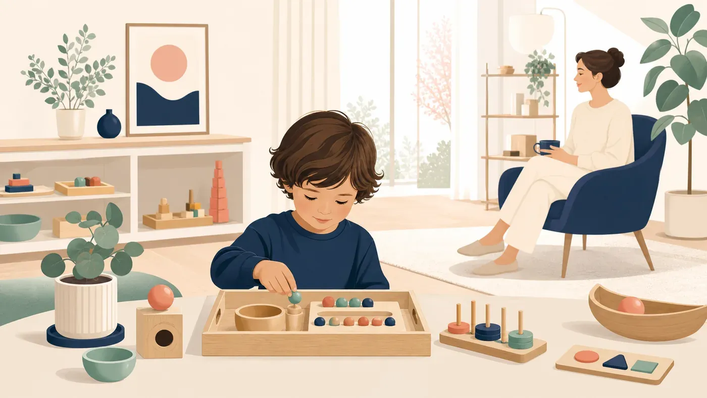 La méthode Montessori à la maison aide l’enfant à apprendre seul